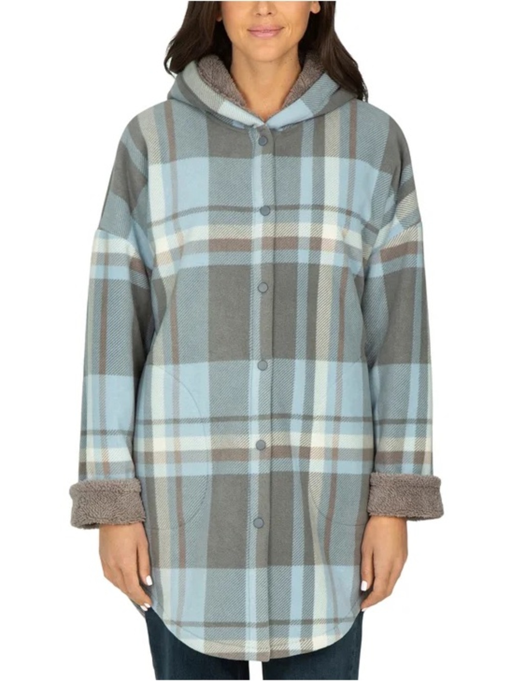 Boston Traders Women's Long Hooded Shacket